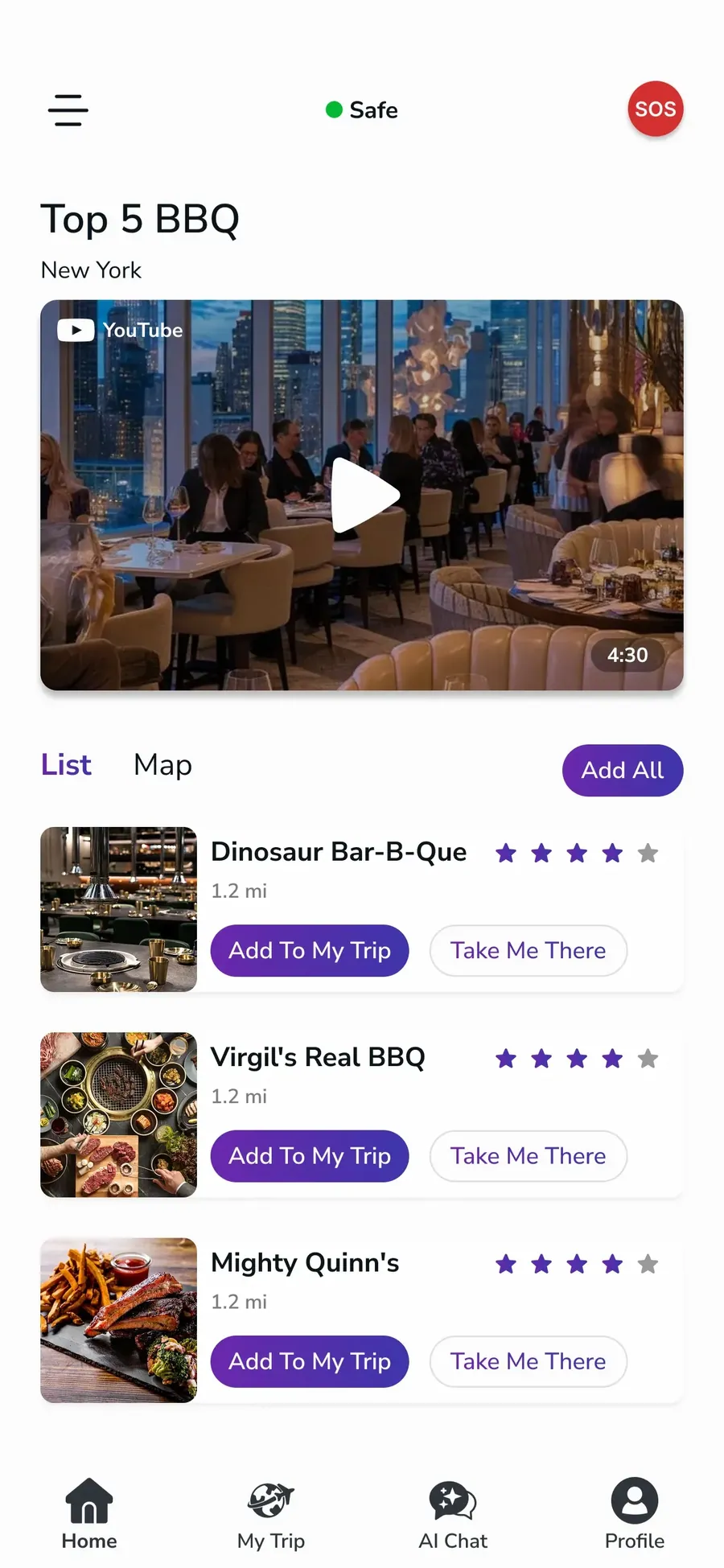 App screen