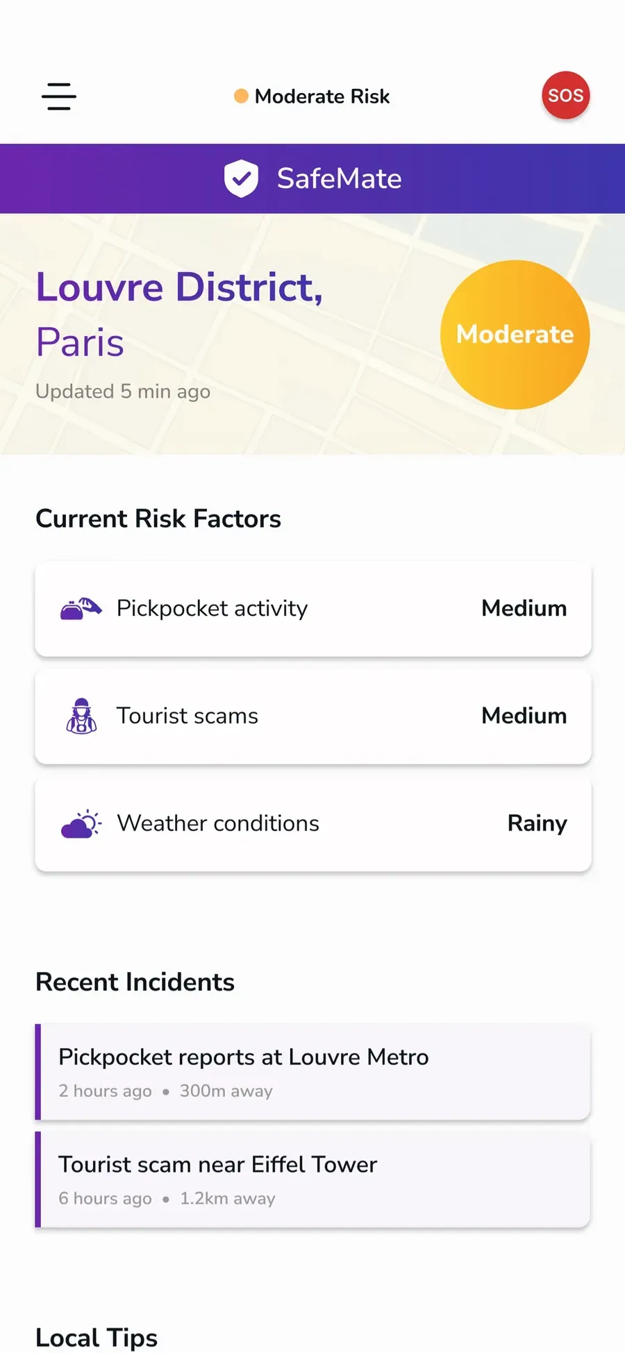 App screen