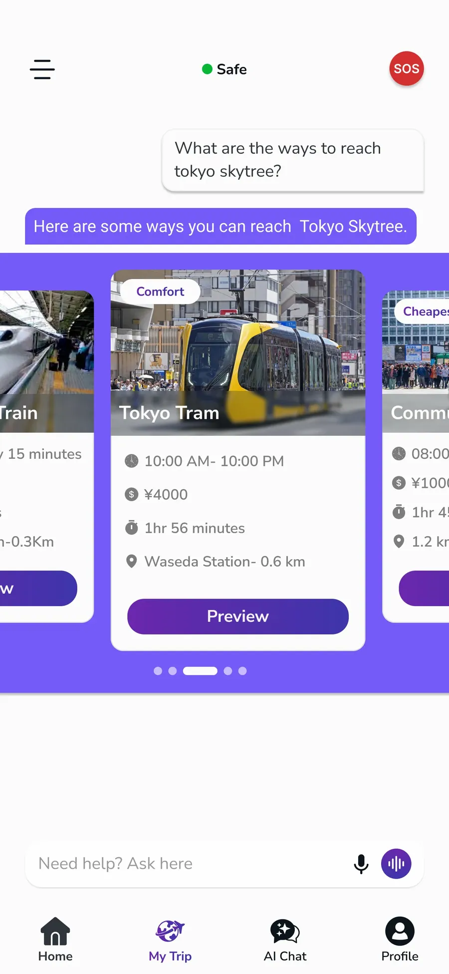 App screen