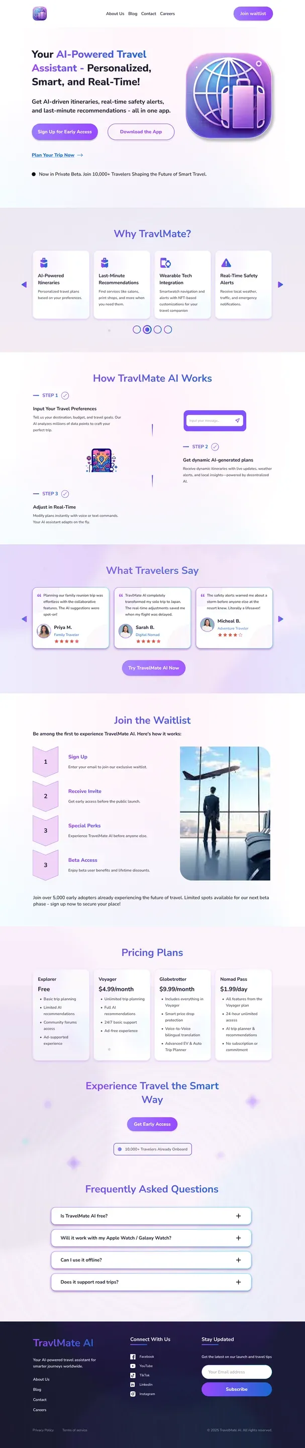 Website screen