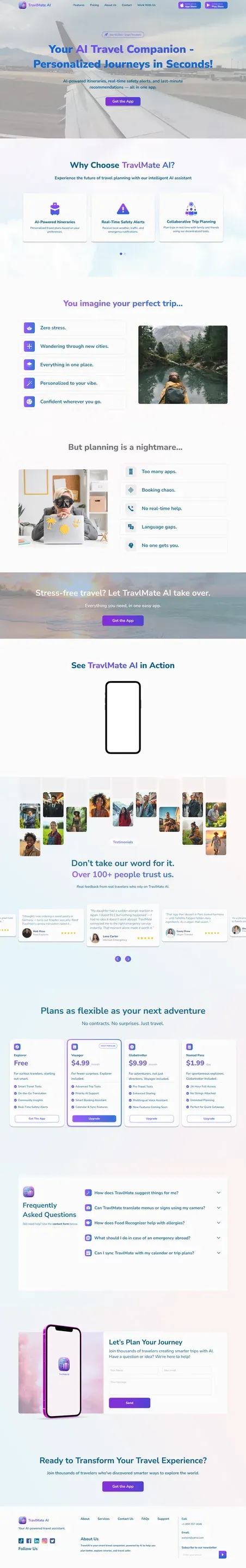 Website screen