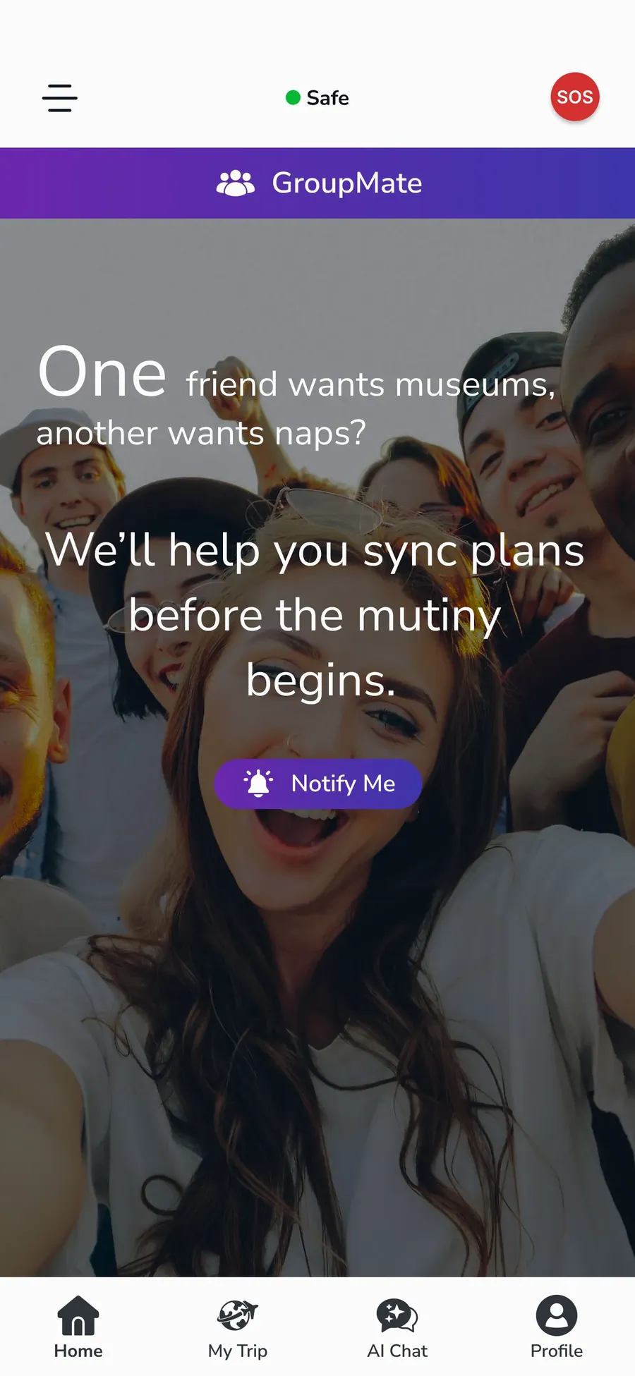 App screen