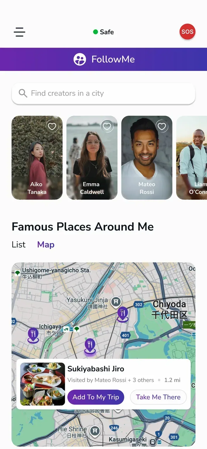App screen