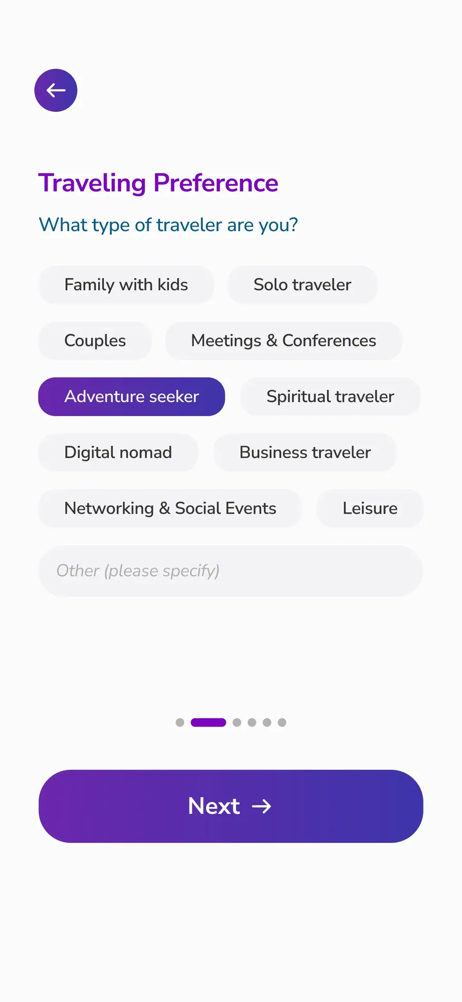 App screen