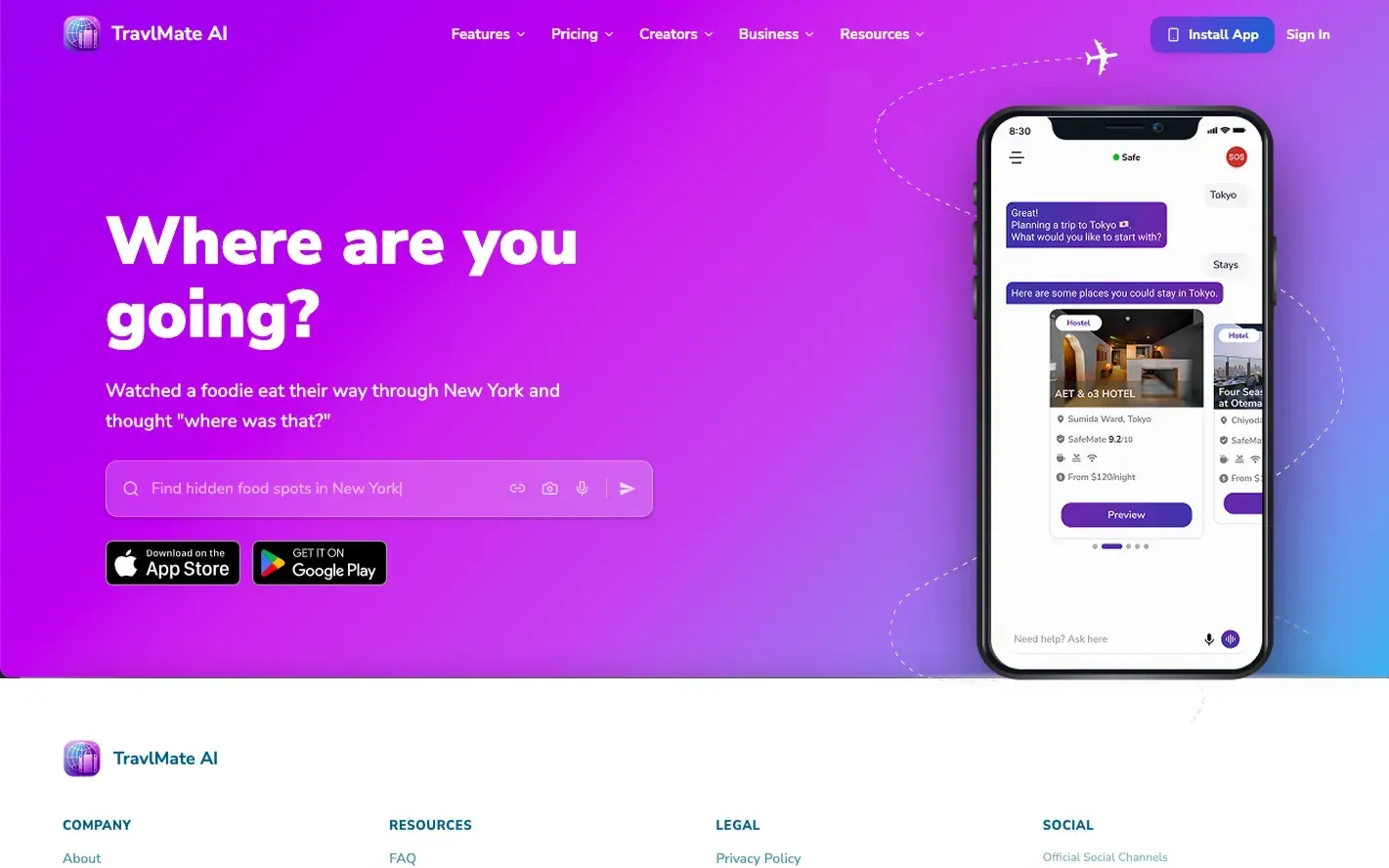 App screen