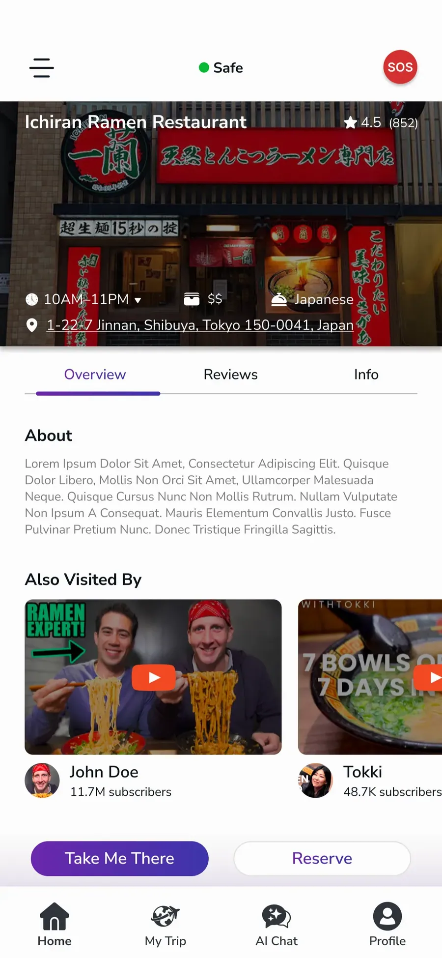 App screen