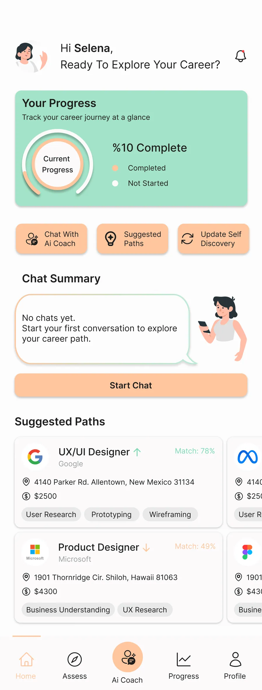 App screen