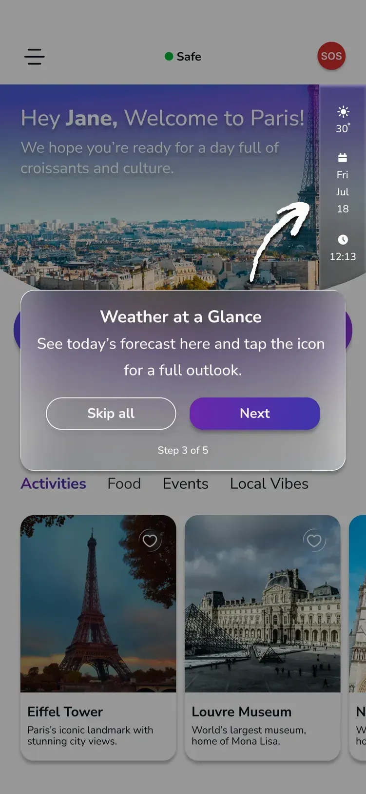 App screen