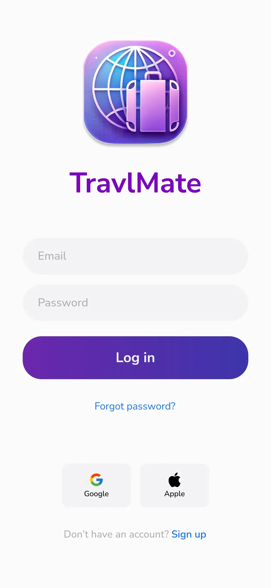 App screen