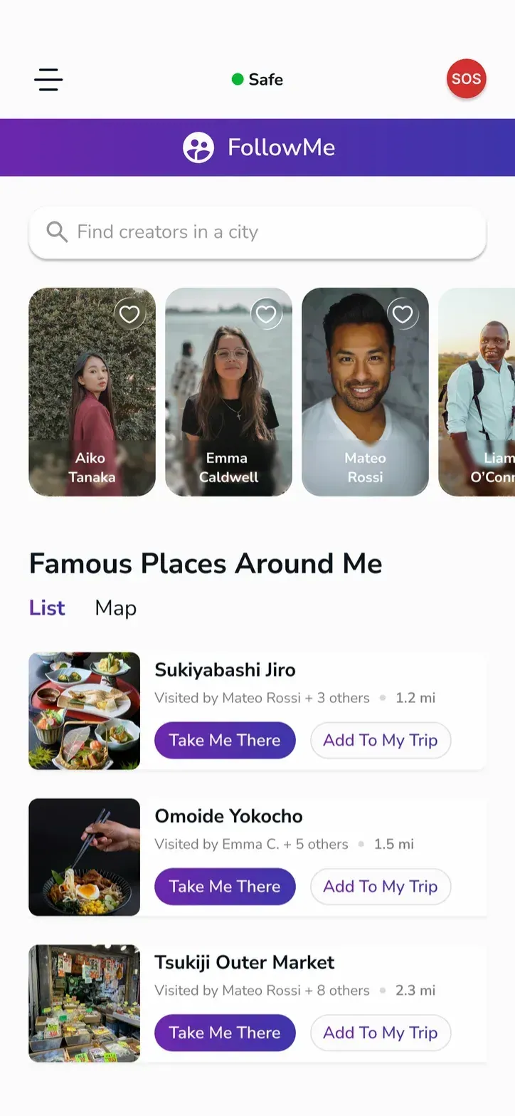 App screen