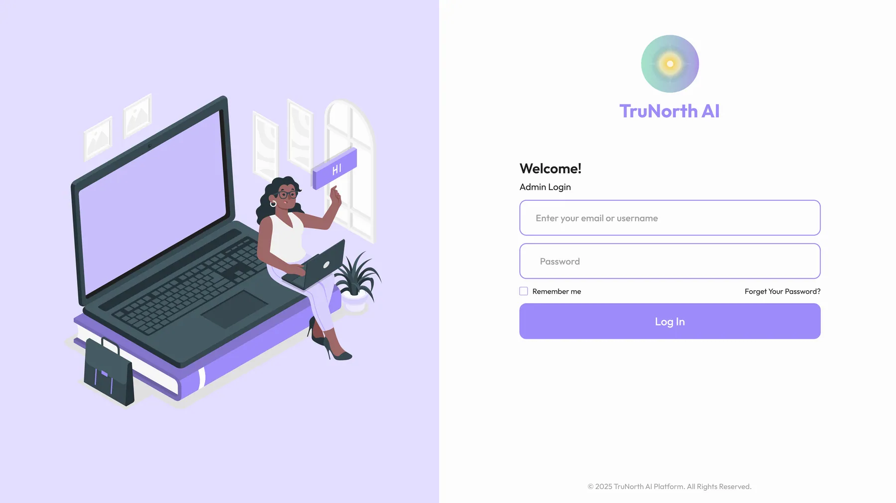 Website screen